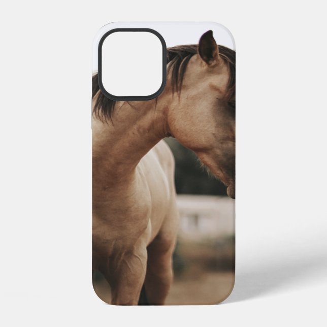 BRAUNES PFERD iPhone 12 HÜLLE (Rückseite)