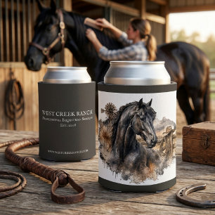 Braunes Pferd Ranch Western Pferd Männer Geschenk Dosenkühler