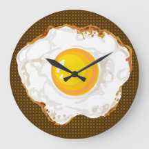 Braunes Retro-Style Fried Egg Küche Dekoration