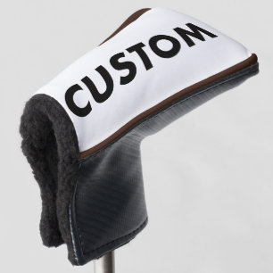 BRAUNes Rohr Custom Golf Putter Kopfbedeckung Blan Headcover
