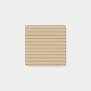 Braunes stilvolles Schreibwarenset Post-it Klebezettel