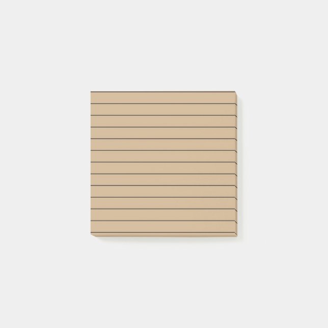 Braunes stilvolles Schreibwarenset Post-it Klebezettel (Vorderseite)