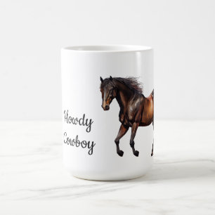 Braunes Südwestpferd Kaffeetasse