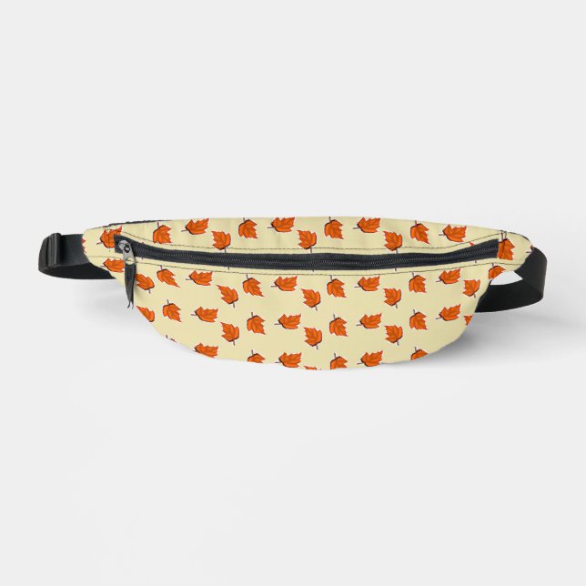 Braunes trockenes Blätter Bauchtasche (Vorderseite)