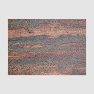 Braunes und blaues rostes Metallmuster Seidenpapier