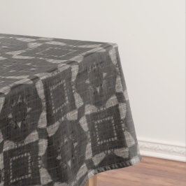 Braunes und graues Weaved Muster Tischdecke