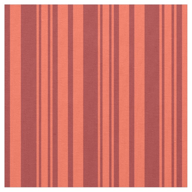 Braunes und rotes Muster Stoff (Nahaufnahme)