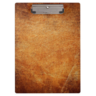 Braunes vintage schattiertes Leder Klemmbrett