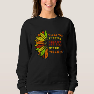 Braunes Volleyball & Welpen Nacho Lucha Libre Rin Sweatshirt