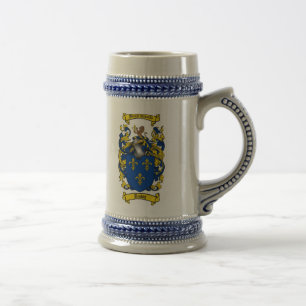 Braunes Wappen Stein / Braune Familienwappen Stein Bierglas