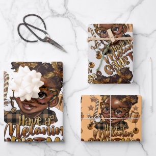 braunes Wickelpapier Geschenkpapier Set