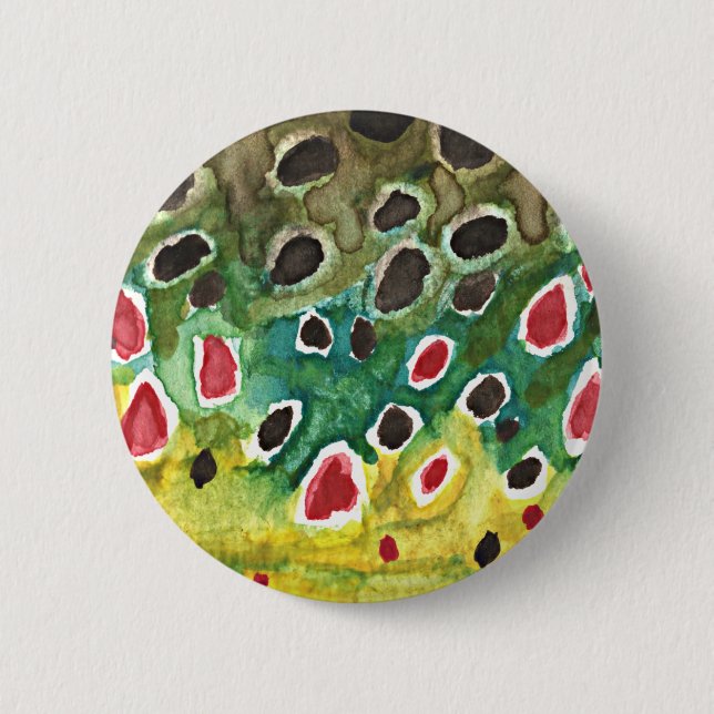 Braunfisch Button (Vorderseite)