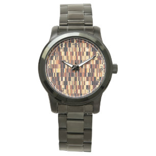 Braunglasmuster Armbanduhr