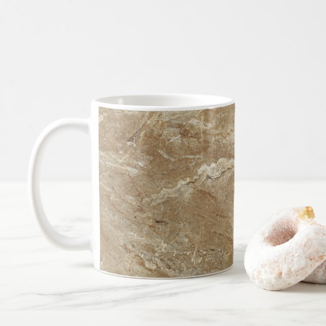 Braungranit Kaffeetasse (Mit Donut)