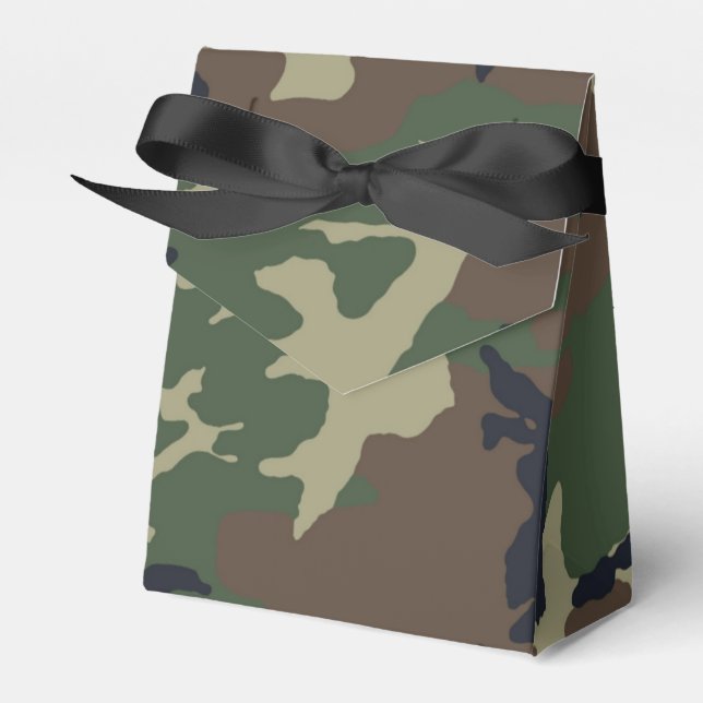 Braungrüne Tarnung Geschenkschachtel (Vorderseite)