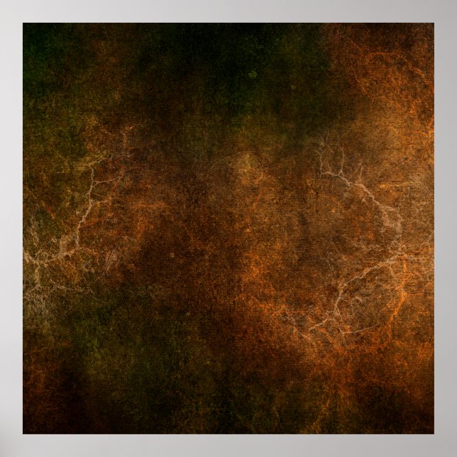 Braungrunge Vintag Poster (Vorne)