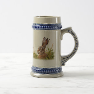 Braunhase in Wiesen Gras Wildlife Bierglas