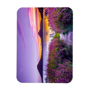 Braunhölzern zwischen Lavendelfeld und Blume Magnet