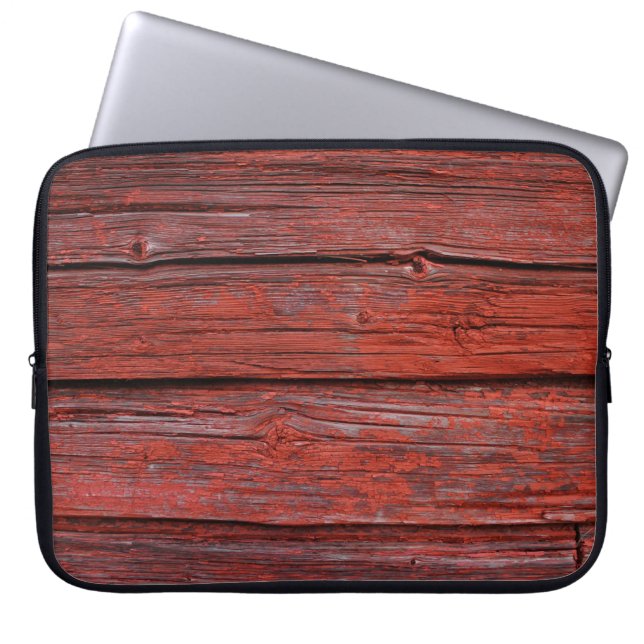 Braunholzplättchen Laptopschutzhülle (Vorderseite)