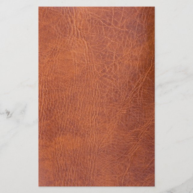 Braunleder Briefpapier (Vorderseite)