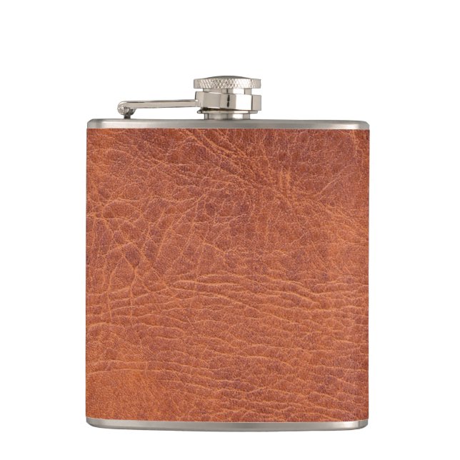 Braunleder Flachmann (Vorderseite)