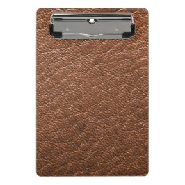 Braunleder Mini Klemmbrett