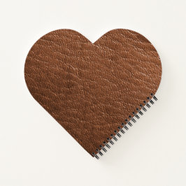 Braunleder Notizbuch