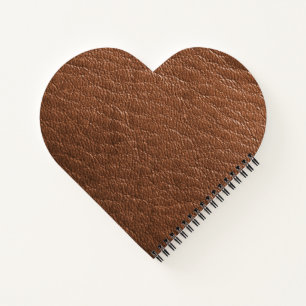 Braunleder Notizbuch