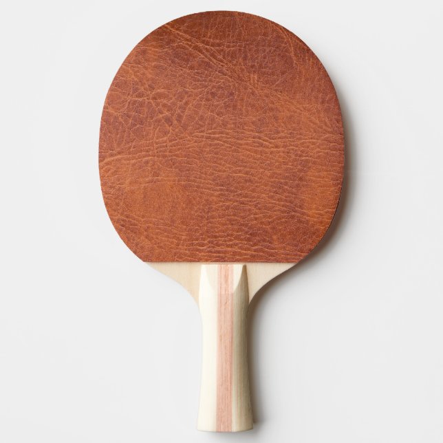 Braunleder Tischtennis Schläger (Vorderseite)