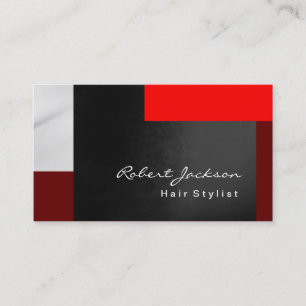 Bräunlicher Rot-Grauhaar-Stil Makeup Artist Visitenkarte