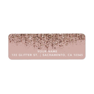 Braunrosa Rosa Roségold Bronze Glitter Party