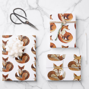 Braunrost Geschenkpapier Set