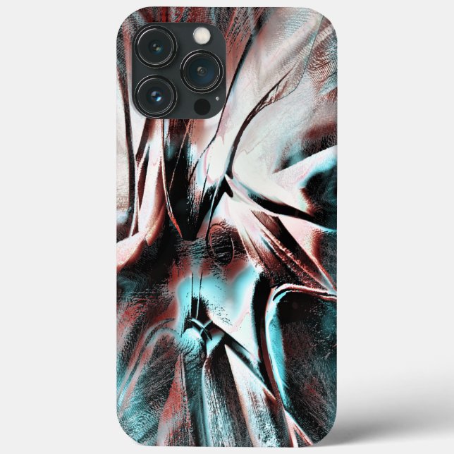 Braunrot bis blau pixelig trockene Textur Case-Mate iPhone Hülle (Rückseite)