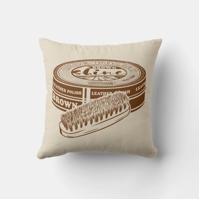 Braunschuhpolster Kissen (Rückseite)