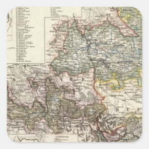Braunschweig und Wolfenbutte Deutschland Quadratischer Aufkleber