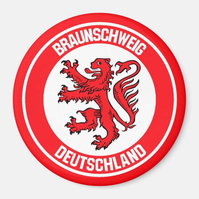Braunschweiger RundEmblem Magnet (Vorne)