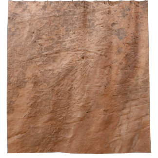 Braunstein Felsgestein Naturdreh Kissen Duschvorhang