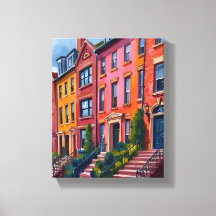 Braunstein Stadtstraße Aquarellmalerei