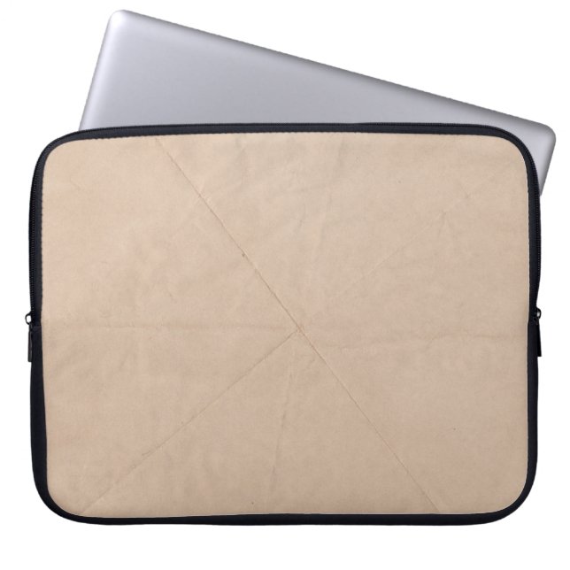 Braunstoff Laptopschutzhülle (Vorderseite)