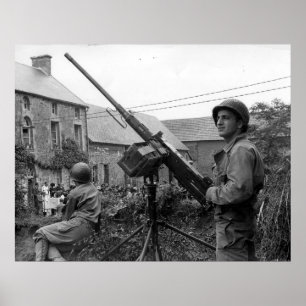 Bräunung 50 des Maschinengewehr-Zweiten Poster