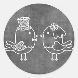 Bräunungsbrille und GräuelliebensBirds-Sticker Runder Aufkleber