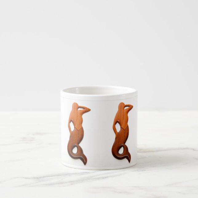 BräunungsMeerjungfrauen Espressotasse (Vorderseite)