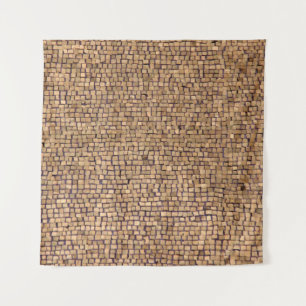 Braunziegelblock Wandteppich