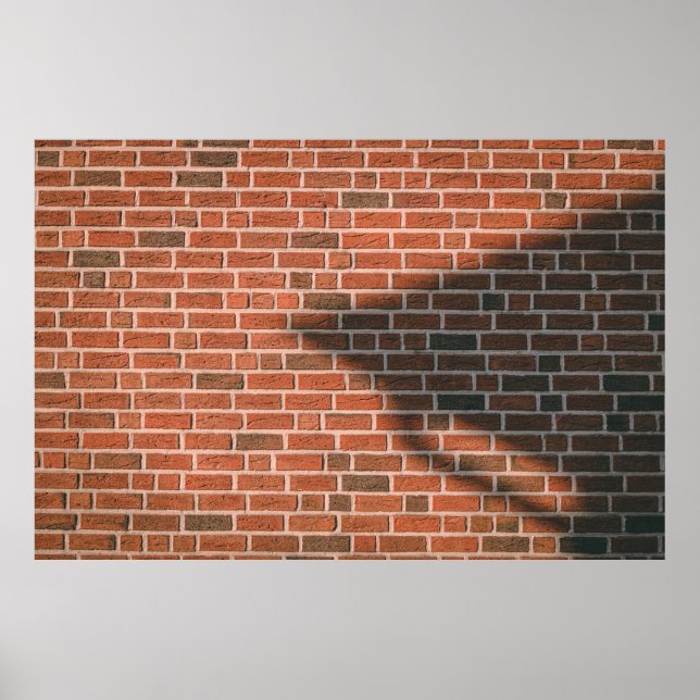 Braunziegelmauer Poster (Vorne)