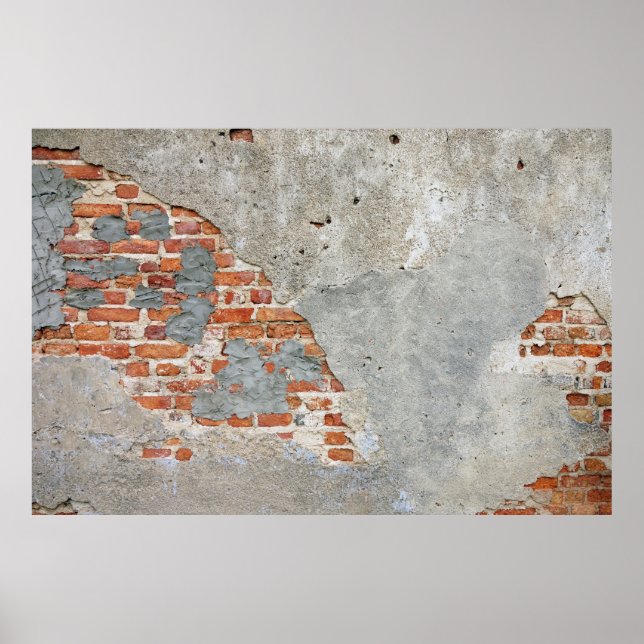 Braunziegelmauer Poster (Vorne)