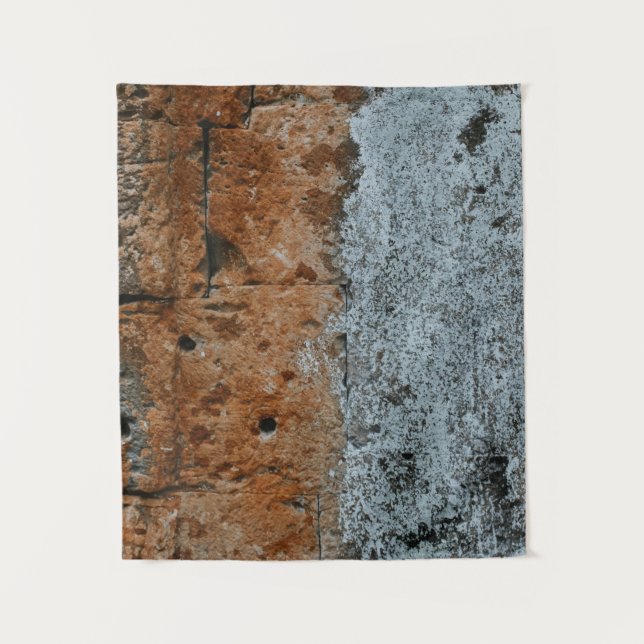 Braunziegelwand Wandteppich (Vorderseite)