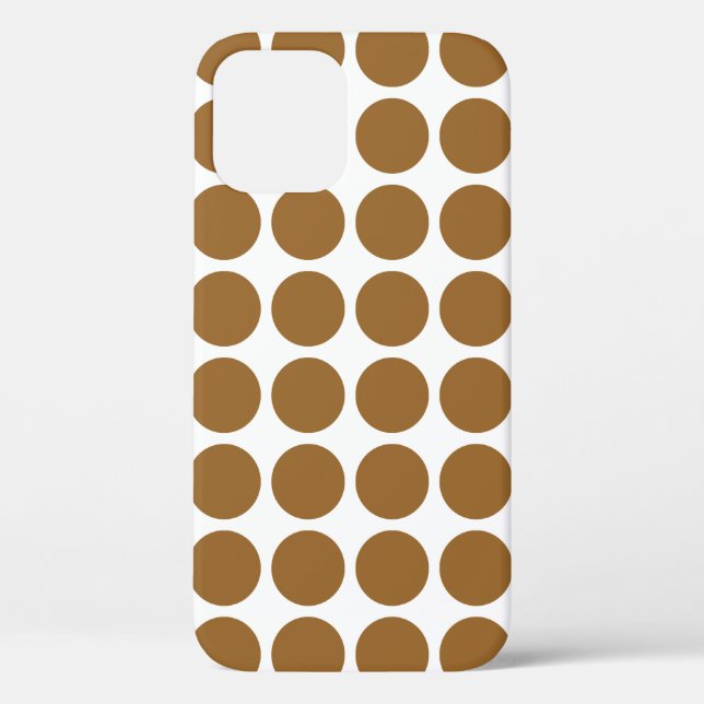 Braunzucker-neutrale Punkte Case-Mate iPhone Hülle (Rückseite)