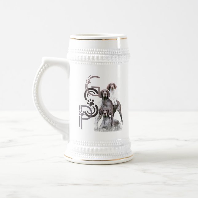 Braustein Deutsche Kurzhaarige Pointer Bierglas (Links)