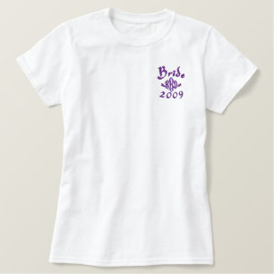 Braut 2009 - Mit Ihren Initialen - Individuell Besticktes T-Shirt