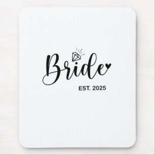 Braut 2025 Hochzeitsankündigung Ehe  Mousepad